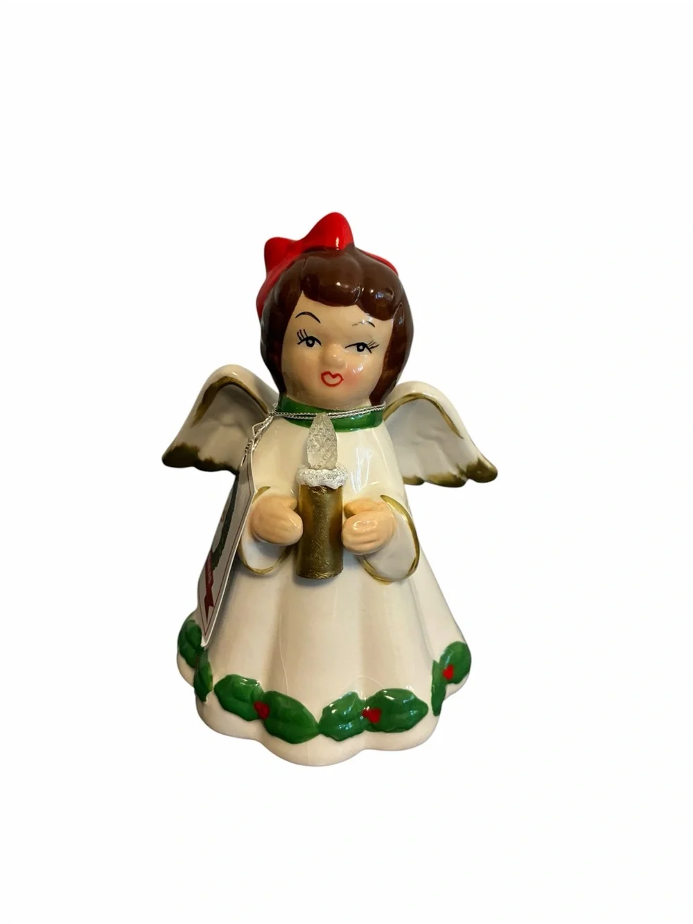 Mr. Christmas Nostalgic Ceramic Angel LED Lighted Figurine NEW